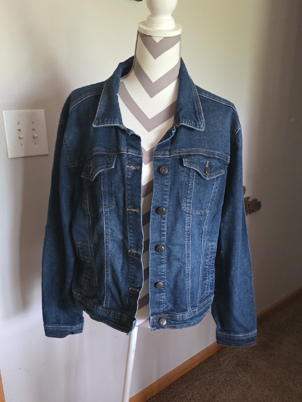 Women's Dark Blue Denim Jacket